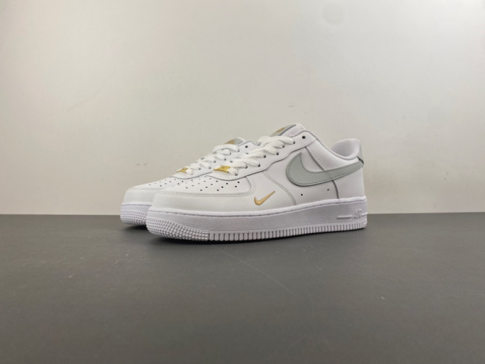 Nike Air Force 1 Low Top White Gray Gold CZ0270-106