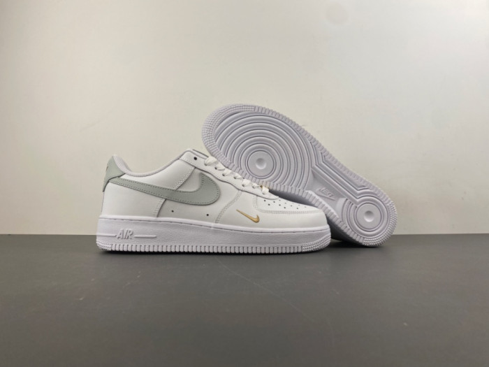 Nike Air Force 1 Low Top White Gray Gold CZ0270-106