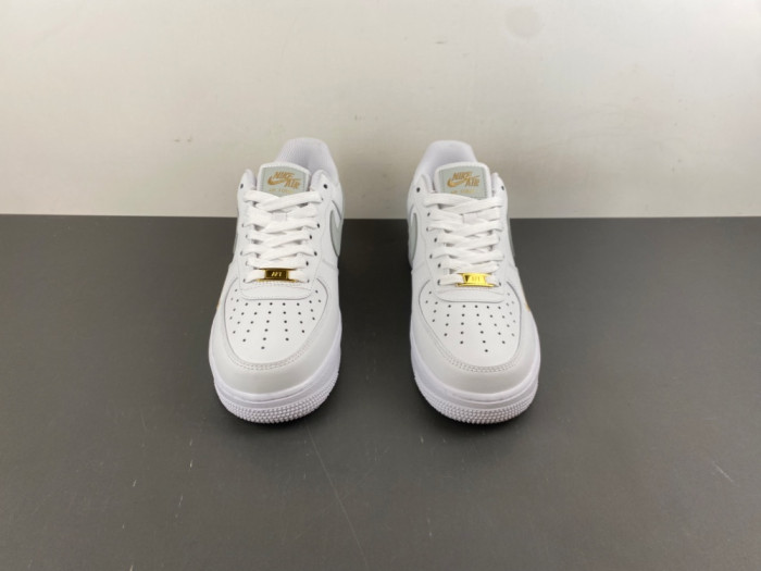 Nike Air Force 1 Low Top White Gray Gold CZ0270-106