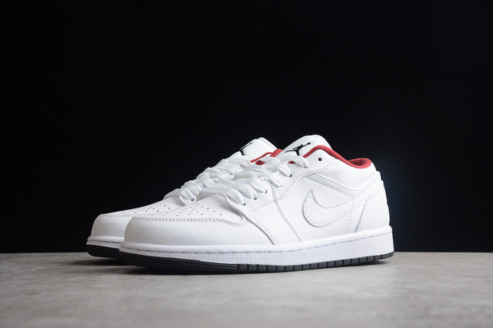 AIR JORDAN 1 LOW GS "WHITE/RED" 553560-164