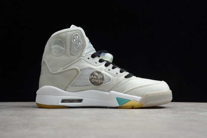 OFW Air Jordan 5 white green purple CT8480-105