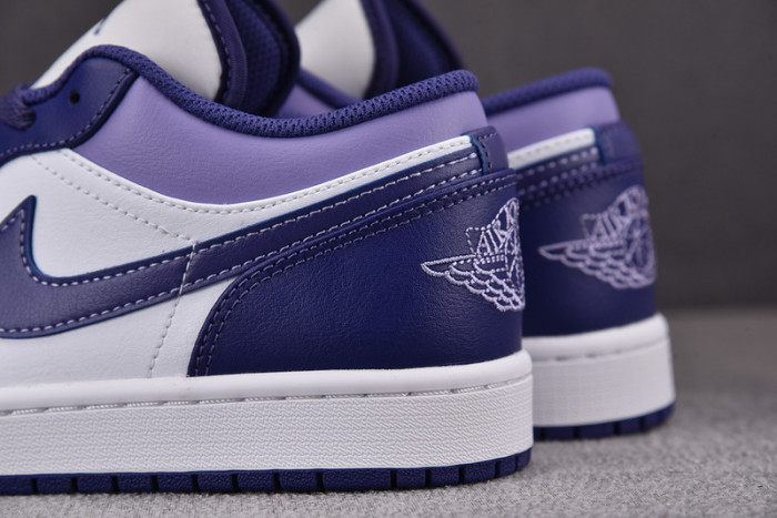 Air Jordan 1 Low White Purple 553558-515