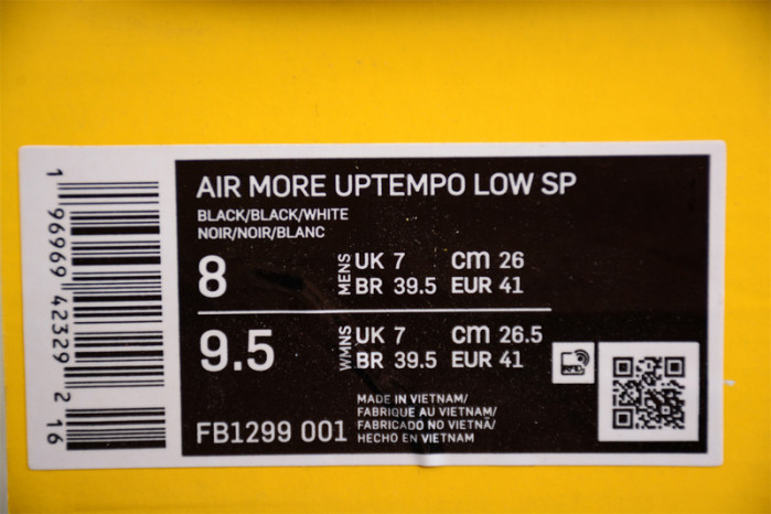 NIKE X AMBUSH AIR MORE UPTEMPO LOW 