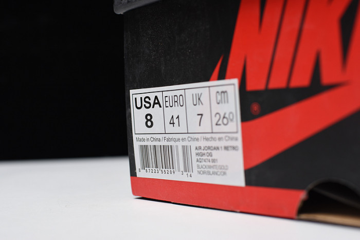 Air Jordan 1 Retro High Glod Toe Equality MENS AQ7474-001