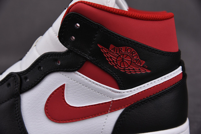 Jordan 1 Mid Gym Red Black White 554724-122