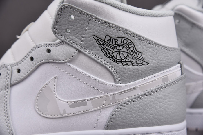 Air Jordans 1 MID SE GS “Grey Camo ” DC9035-100