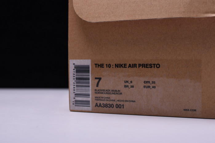 Nike The 10: Air Presto "OFW" AA3830-001