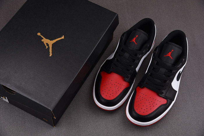 AIR JORDAN 1 LOW BRED TOE 553558-161