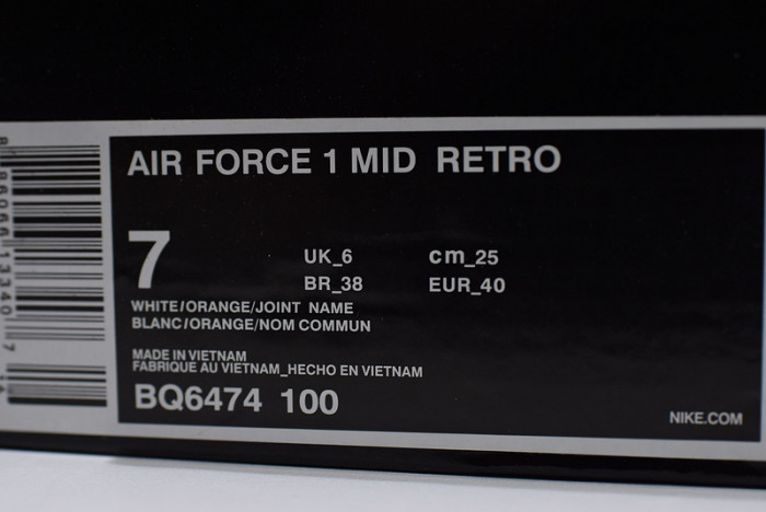 Nike Air Force 1 Mid “Just Do It” BQ6474-100