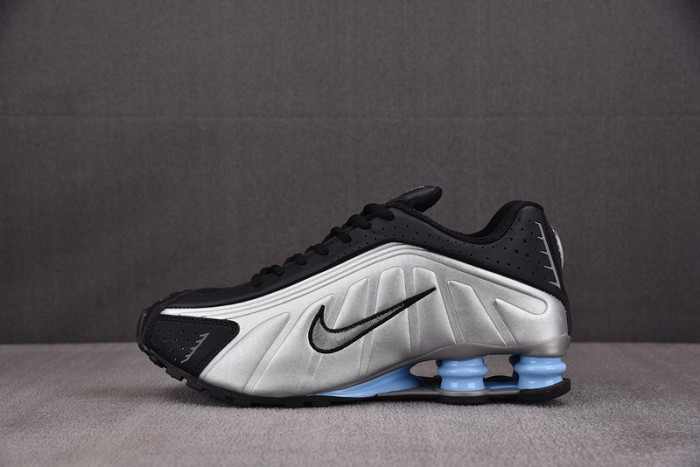 NIKE Shox R4 GS ''Metallic Silver Psychic Blue'' CW2626-004