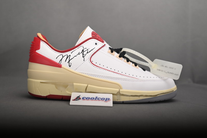 OFW x Air Jordan 2 Low SP White Red DJ4375-106