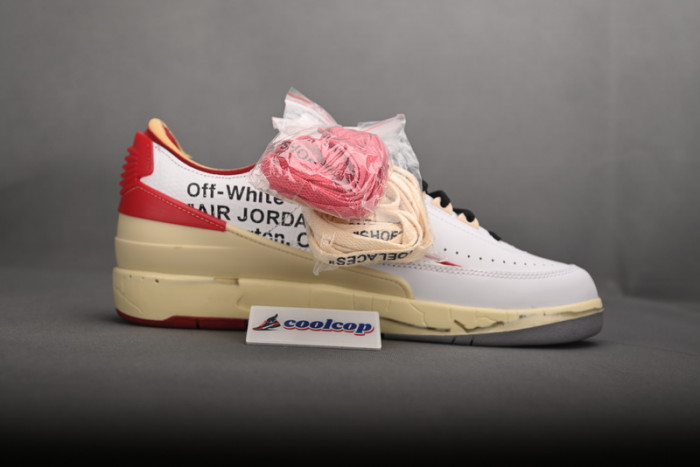 OFW x Air Jordan 2 Low SP White Red DJ4375-106