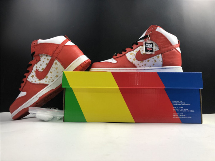 nike dunk high pro sb S*p*e red stars 307385-161