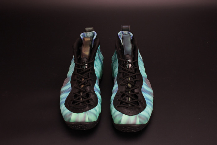 nike air foamposite one “N0r*hern lights” black/green mens 840559-001